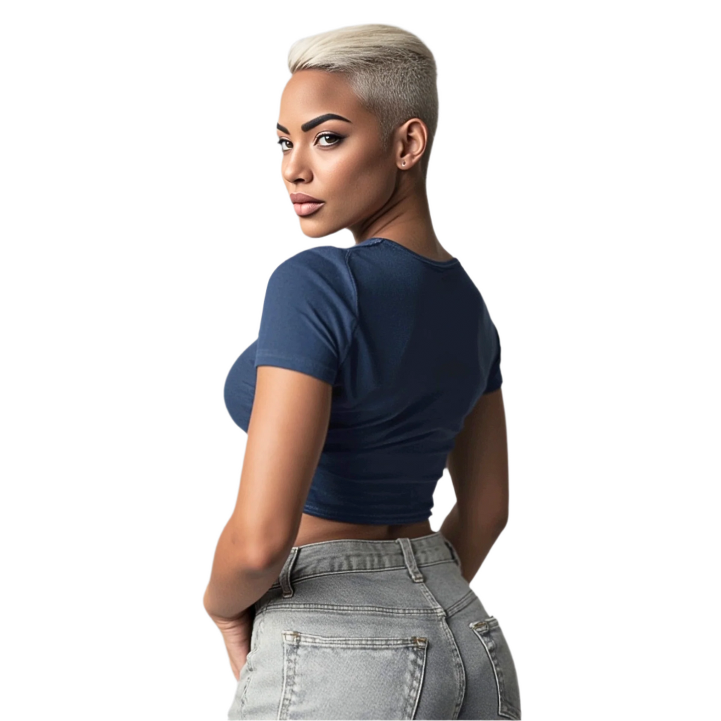 Signature II New York Blue Crop Top T-Shirt