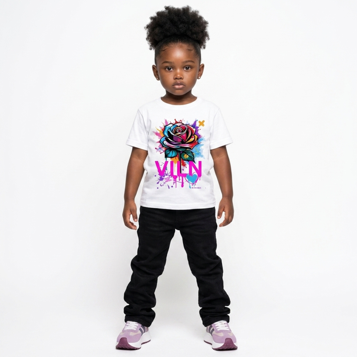 Lil Viln Distorted Rose Statement t-shirt (Graphic)