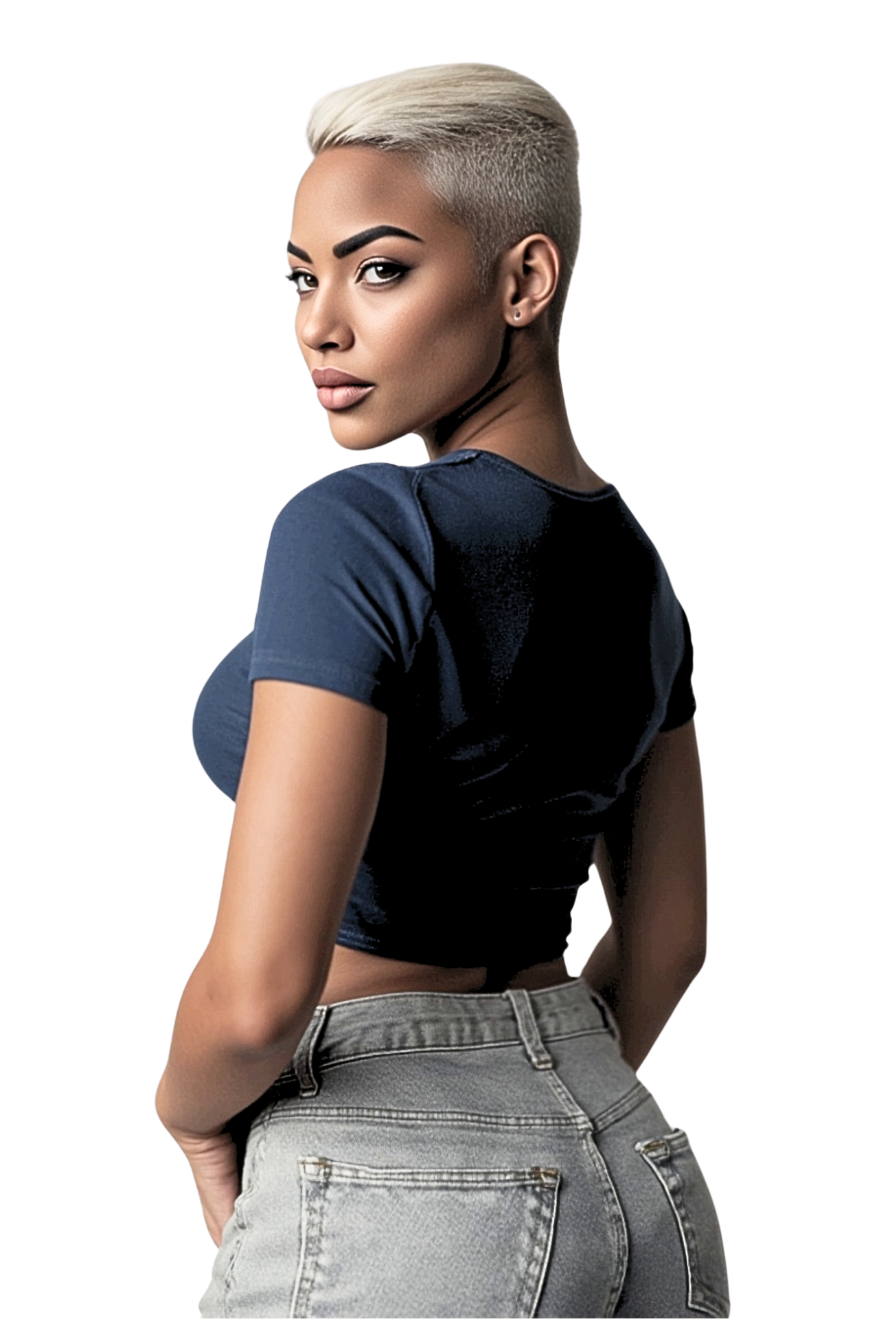 Signature II New York Blue Crop Top T-Shirt