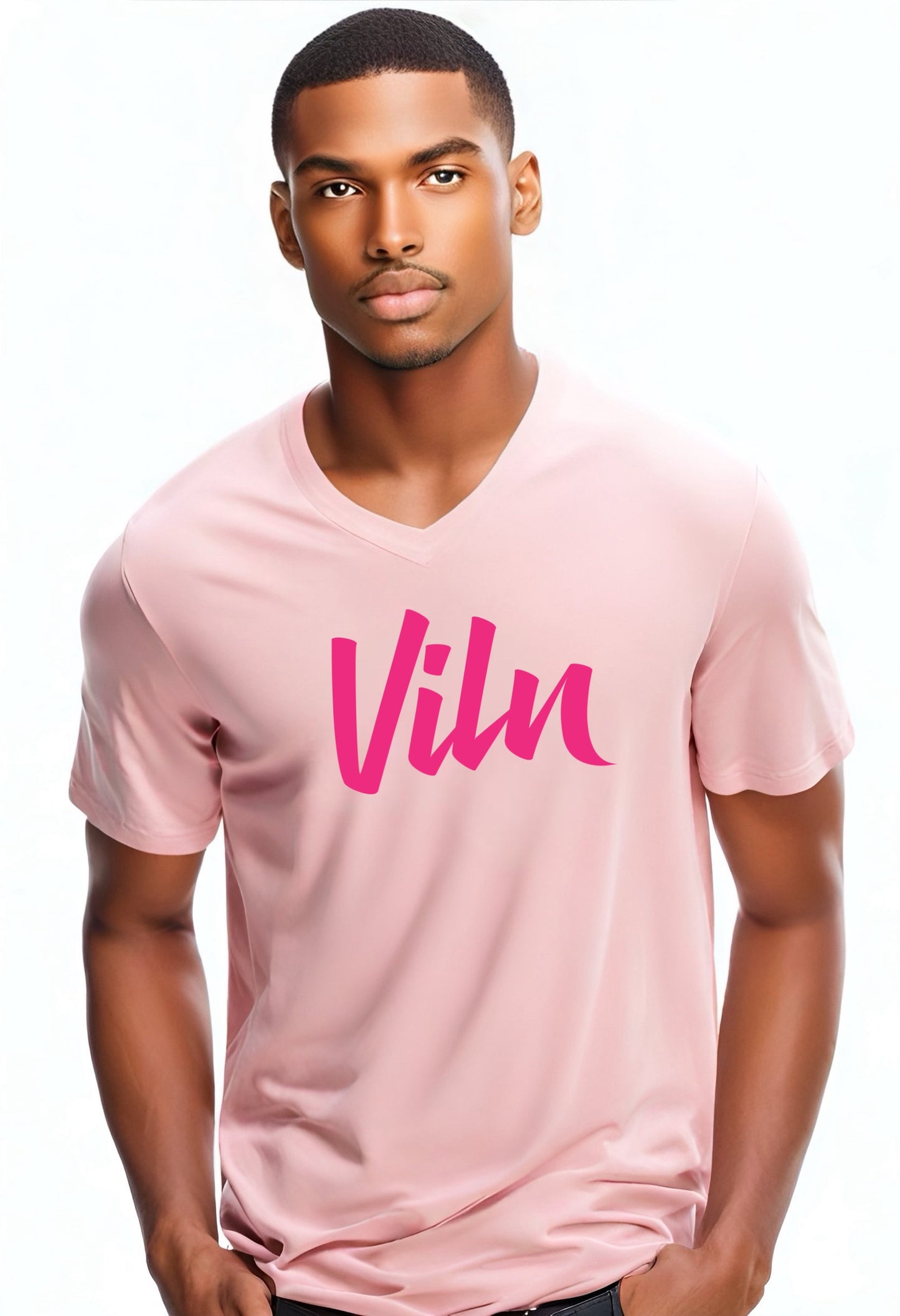 Viln Pink V-Neck