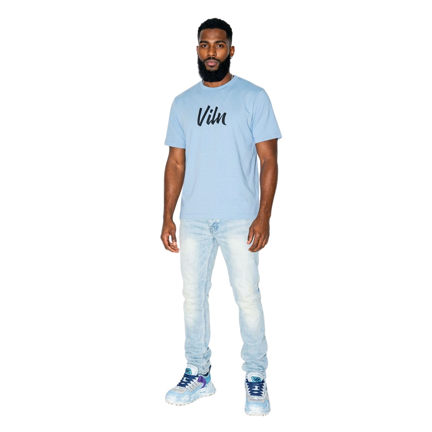 Viln Signature T-Shirt Sky Blue