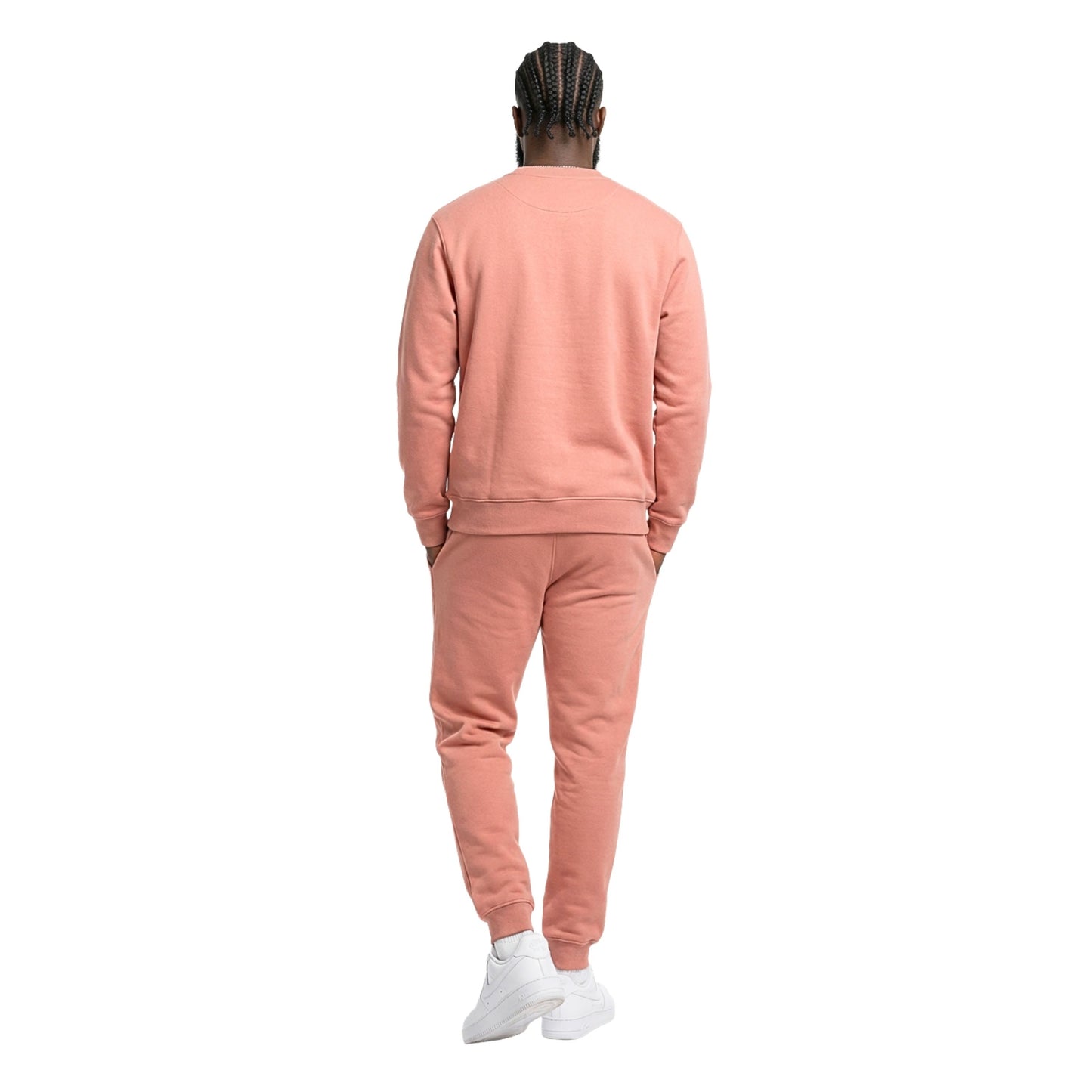 VILN Signature Crewneck Sweatsuit (Salmon)