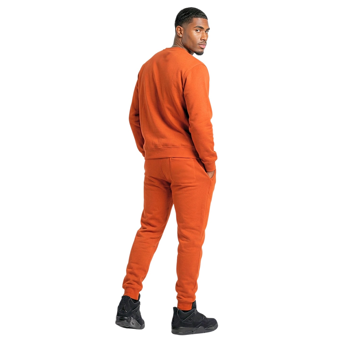 VILN Signature Crewneck Sweatsuit (Burnt Orange)