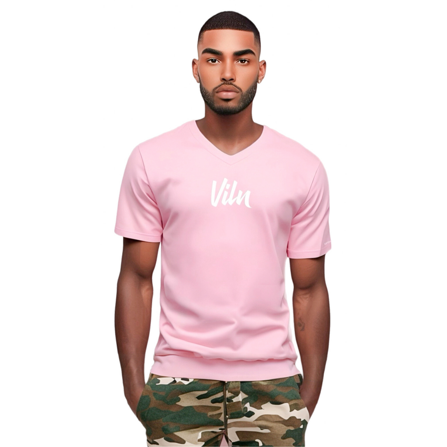 Sig IV V-neck tee (Blush)