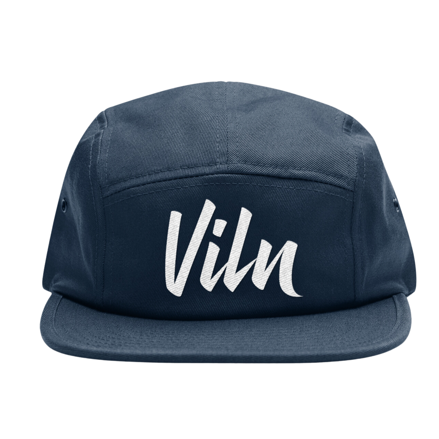 5 Panel biker hat (Navy blue)