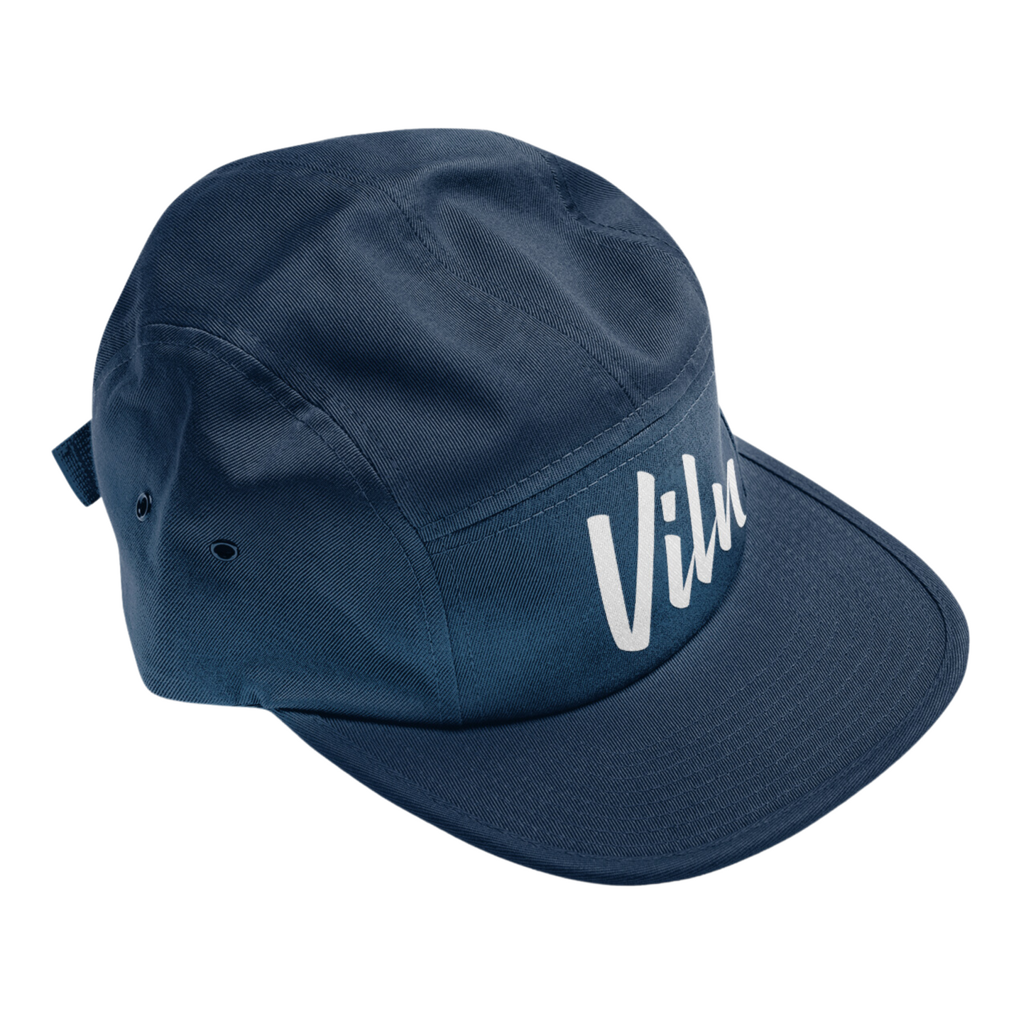 5 Panel biker hat (Navy blue)