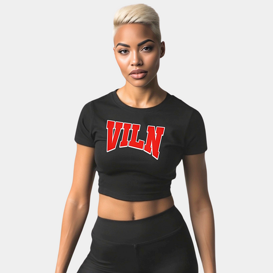 Cropped Varsity Tee