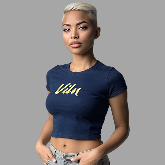 Viln New York Blue Crop Top T-Shirt