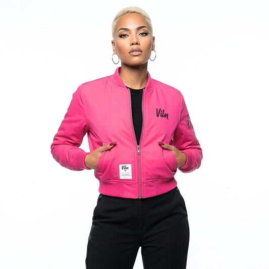 VILN Code Flight Jacket — Voltage Fuchsia