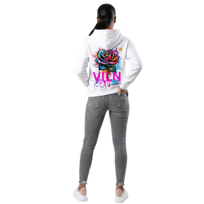 Distorted Rose Statement Hoodie