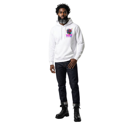 Distorted Rose Statement Hoodie