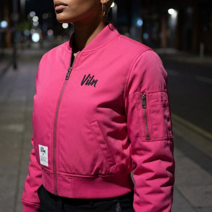 VILN Code Flight Jacket — Voltage Fuchsia
