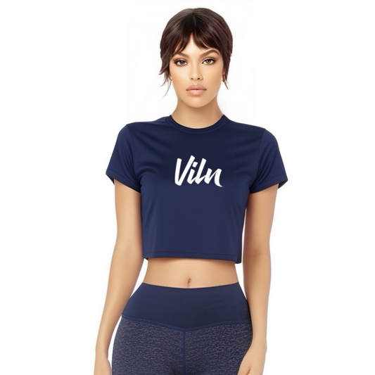 Viln New York Blue Crop Top T-Shirt