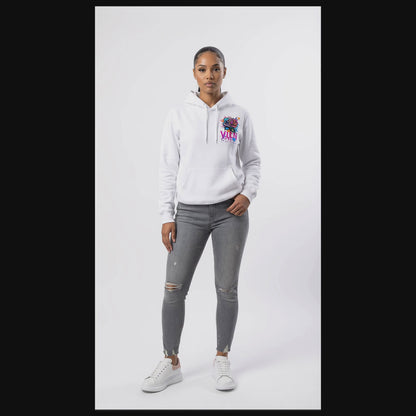 Distorted Rose Statement Hoodie