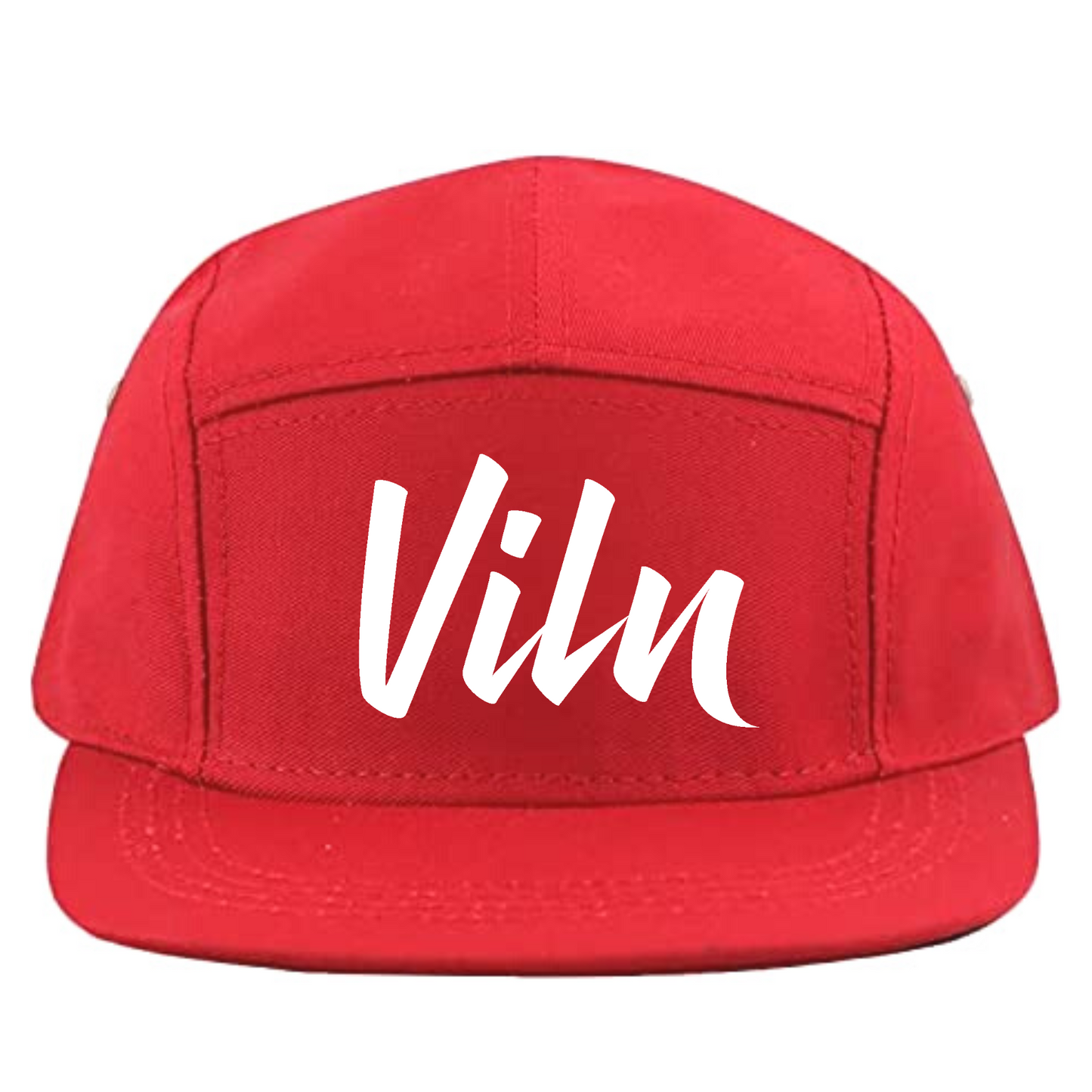 Signature 5 Panel biker hat (Red)